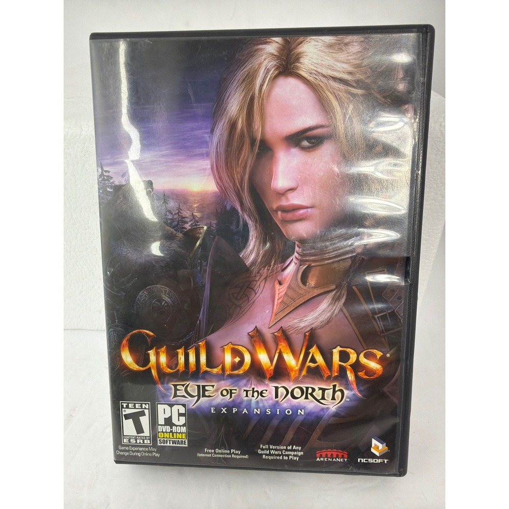 Guild Wars Eye of the North Expansion PC Game with Map Factions Nightfall Discs
